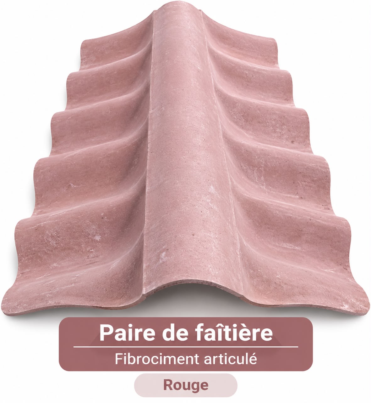 Faitière Articulée Fibrociment rouge