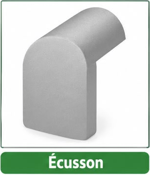 Écusson en fibrociment gris