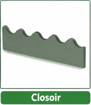 Closoir en fibrociment vert
